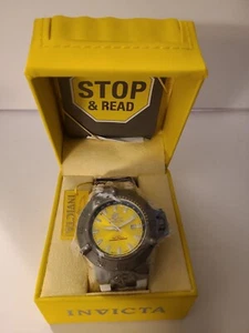 Limited Edition  INVICTA Subaqua Noma lll Yellow Dial GMT Men's Watch 1588  - Picture 1 of 22