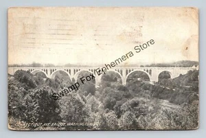 Postkarte Connecticut Ave Brücke Washington um 1911 jetzt William Howard Taft Brücke - Bild 1 von 2