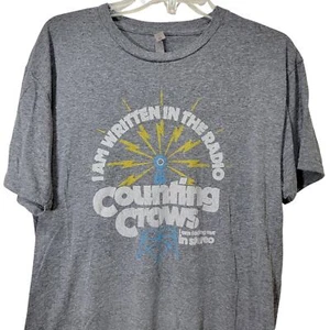 Camiseta Counting Crows Letras de Dislocación L Banda de Conciertos Años 90 Grande Gris Y2K - Imagen 1 de 6