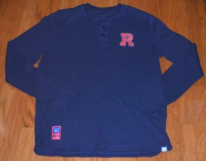 New NEW YORK RANGERS Levelwear Mens Size- Large NHL Hockey Henley LS Shirt - Picture 1 of 5
