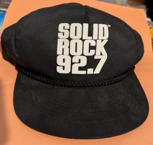 BRAND NEW Old Stock SOLID ROCK 92.7 FM WHTF Hanover PA Adjustable Baseball Cap - Picture 1 of 5
