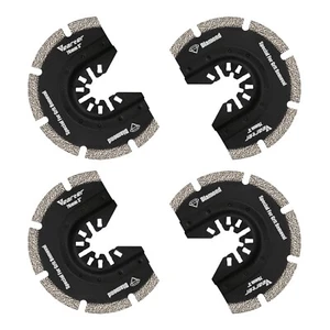 4PCS 76mm Diamond Oscillating Multi Tool Saw Blades Ceramic Tile Cement Cutter - Picture 1 of 8