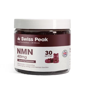 Swiss Peak NMN NAD+ Vegan Gummies, 400mg, 30 Count, Anti-Aging & Energy Booster - Picture 1 of 5