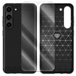 Paquete de Funda Protectora de Pantalla HD Fibra de Carbono TPU para Samsung Galaxy S23 S911U - Imagen 1 de 1