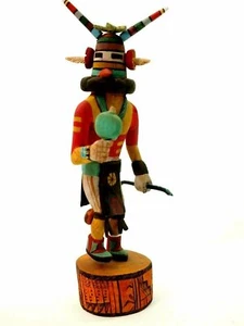 Sharp Hopi "Hornet " Katsina Kachina Nolan Nasafotie w Sterling Silver Cuff - Picture 1 of 12