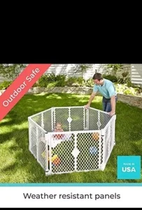 New North States Superyard 6 panel Baby Play Yard 38.5" to 201"w x 26"h - Picture 1 of 3