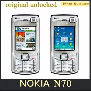 Nokia N70 Fashion Cell Phone 2MP Camera 2G 3G Bluetooth FM Music Phone 2.4" inch