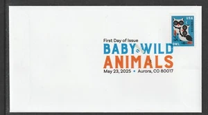 US 6007 Baby Wild Animals Owl DCP FDC 2025 - Picture 1 of 1