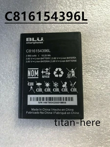 C816154396L NEW Original C816154396L Battery For BLU G60 3960mAh 15.25Wh 3.85V - Picture 1 of 1