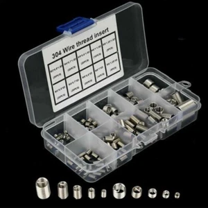 1 JUEGO 304 Kit de Inserto de Reparación de Rosca Helicoil Acero Inoxidable M3 M5 M6 M8 - Imagen 1 de 7
