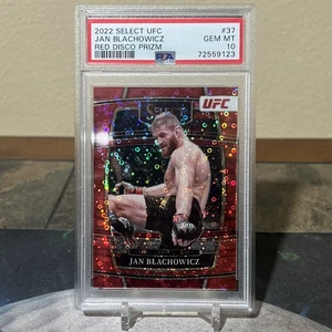 Panini Select UFC 2022 - Concourse Jan Blachowicz #37 Red Disco Prizm/99 PSA 10 - Imagen 1 de 2