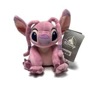 Peluche angelo seduto Disney Store Lilo & Stitch rosa nuovo con etichetta - Foto 1 di 6
