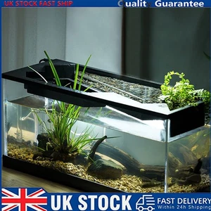 NEW Aquarium Fish Acrylic Tank Tabletop Tank with LED Light Silent Water Pump - Picture 1 of 13