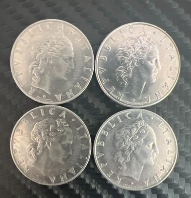 Lot of 4 Italian 50Lire Coin 1961-1966-1965-1979 - Image 1 of 3