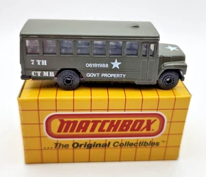 Vintage 1985 MATCHBOX MB47 MILITARY GOVT ARMY BUS NOS Free Shipping - Picture 1 of 5