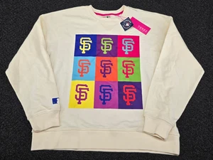 Neu mit Etikett Terez San Francisco Giants Sweatshirt Damen Large cremefarben Übergröße MLB - Bild 1 von 15