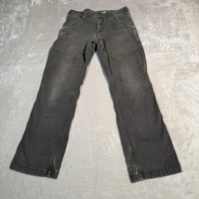 Брюки мужские Carhartt 30x30 серые свободные крой прочные гибкие холщовые рабочая одежда для улицы - Изображение 1 из 4