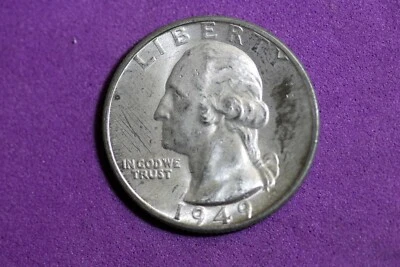 ESTATE FIND 1949 D WASHINGTON QUARTER   #D33235 - Image 1 of 2