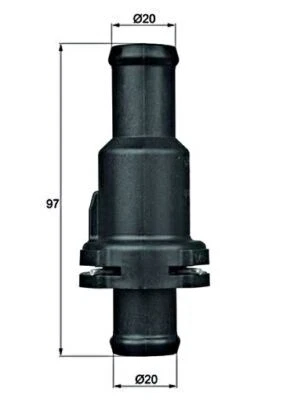 Termostato de motor MAHLE para AUDI Q3 SEAT Alhambra ŠKODA VW Beetle 89-19 23006821 Foto 1 de 2