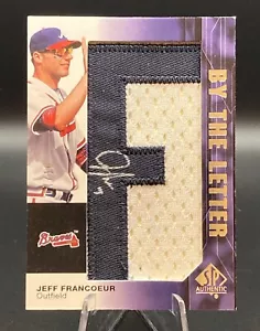 SP Authentic By the Letter Jeff Francoeur Auto F Card BL-CB Upper Deck 2008 - Picture 1 of 6