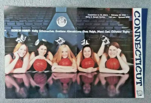 UCONN HUSKIES WOMENS BASKETBALL - SENIOR NIGHT GAME PROGRAM - 2/23/01 - NEAR MNT - Picture 1 of 7