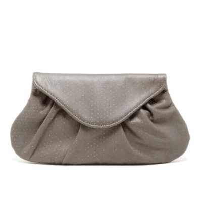 Embreagem de couro nova sem etiquetas Lauren Merkin Lottie Pin Dot - Imagem 1 de 4