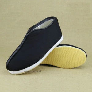 Handmade Winter Buddhist Monk Taoist Tai chi Kung fu Shoes Wushu Wing Chun Boots - Picture 1 of 5