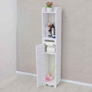 Armario alto armario de baño armario de baño estrecho estante de baño armario de dormitorio - Imagen 1 de 14
