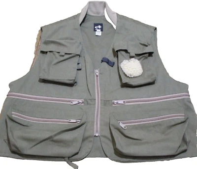 CADDIS Fishing Outerwear Hunting Zippered Pockets Vest Men's Size Medium NWOT - Imagem 1 de 3