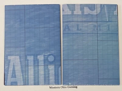 A&A War At Sea Double Sided Map x 2 from 2007 Starter USED Naval Miniatures  - Image 1 of 2