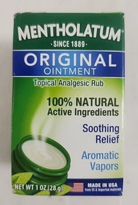 Mentholatum Original Ointment Topical Analgesic Rub Soothing Relief Aroma 1oz - Picture 1 of 4