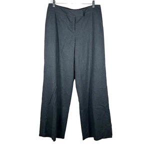 Pantalones de vestir Isaac Mizrahi for Target para mujer de lana de pierna ancha talla 10 gris ropa de trabajo - Imagen 1 de 8