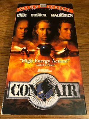 Con Air Wide Screen VHS VCR Video Tape Movie Nicolas Cage John Malkovich Used - Image 1 of 4