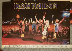 Poster da parete concerto 17"x11"" vintage early rock band IRON MAIDEN 1998 YS 8600 - Foto 1 di 8