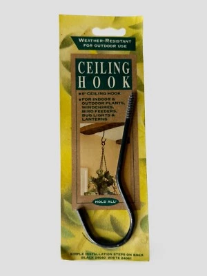 🪝 Gancho de Teto 6 Polegadas – Plantas Suspensas, Lanternas, – Uso Interno/Externo - Novo - Imagem 1 de 2