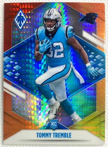 2021 Panini Phoenix Tommy Tremble Rookie Fire Burst Card RC Carolina Panthers - Foto 1 di 2