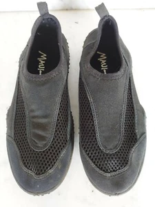 Maui and Sons Water Shoes Black Size 4 Slip on Kids Stretchy Shore Beach Kayakin - Bild 1 von 9