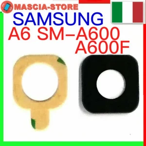 LENTE Obiettivo Vetro Vetrino Fotocamera Posteriore SAMSUNG A6 SM-A600 A600 2018 - Foto 1 di 1