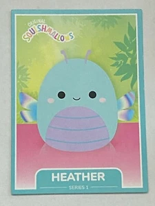 🦄 Tarjeta base KellyToy Squishmallows 2021 #17 HEATHER 🦄 - Imagen 1 de 2