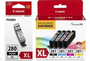 Paquete de valor tanque de tinta original Canon CLI-281 XL + PGI-280 XL negro - Imagen 1 de 3