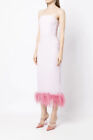16Arlington Minelli pink feather dress UK4 950