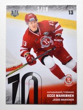 2018-19 Sereal Premium KHL 2017-18 SILVER Foil #VIT-008 Jesse Mankinen 03/10