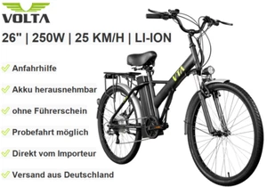 Elektrofahrrad Citybike E-Bike 26 Zoll Pedelec Fahrrad 250W 36V Motor 6 GangVB3 - Bild 1 von 5