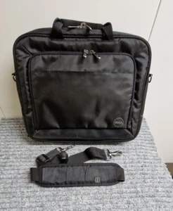 Dell 16" Laptop Shoulder Bag Black Briefcase Office Compartments  - Afbeelding 1 van 19