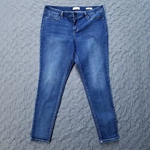 Jessica Simpson Jeans Womens 16/33 Blue Kiss Me Skinny Fit Dark Wash Denim - Picture 1 of 12