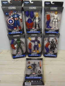 Red Skull Marvel Legends Cap America BaF Shield Taskmaster Whirlwin set completo - Foto 1 di 17