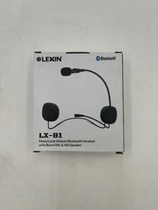 LEXIN LX-B1 Motocicleta Bluetooth Casco Auriculares con Boom Micrófono y Altavoz HD - Imagen 1 de 8