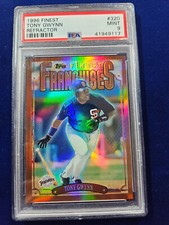 🌟 1996 Topps Finest Refractor #320 Tony Gwynn San Diego Padres HOF PSA 9 MINT