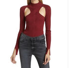 Bnwt Jonathan Simkhai Cut-Out Twisted Cable Top Red Size M Eu 42 Rrp $500