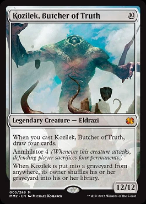 Kozilek, Butcher of Truth -Foil Damaged / Poor MTG Modern Masters 2015 - Image 1 of 1